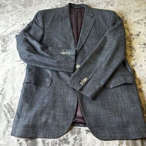 Jack Victor Blazer Sport Coat Mens 42R‎ Viscose Bamboo Gray Two Button Lined